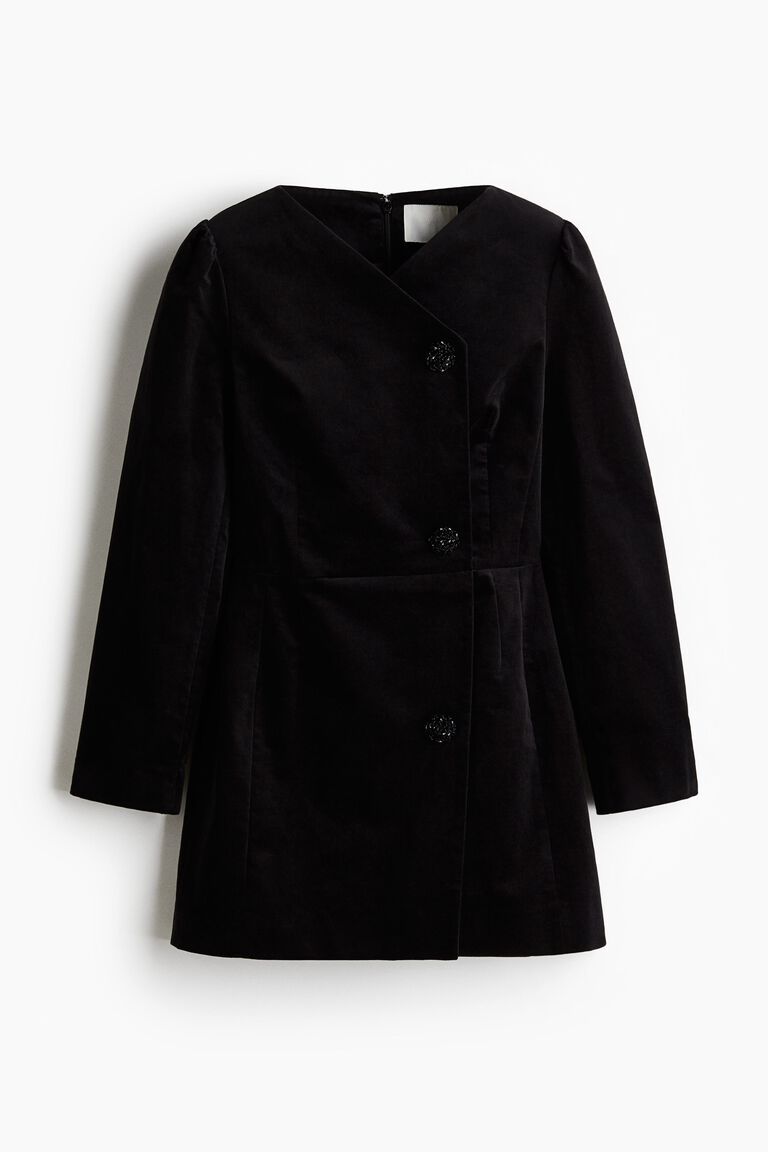 Velvet blazer dress