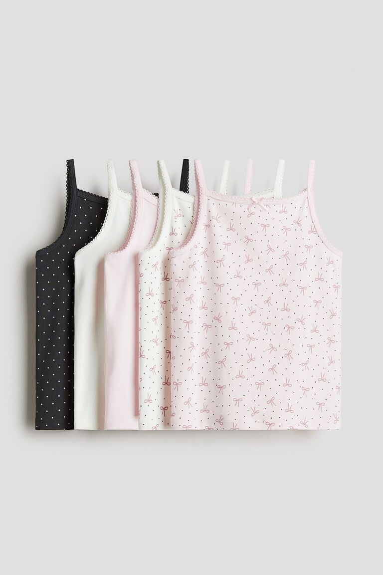 5-pack jersey vest tops