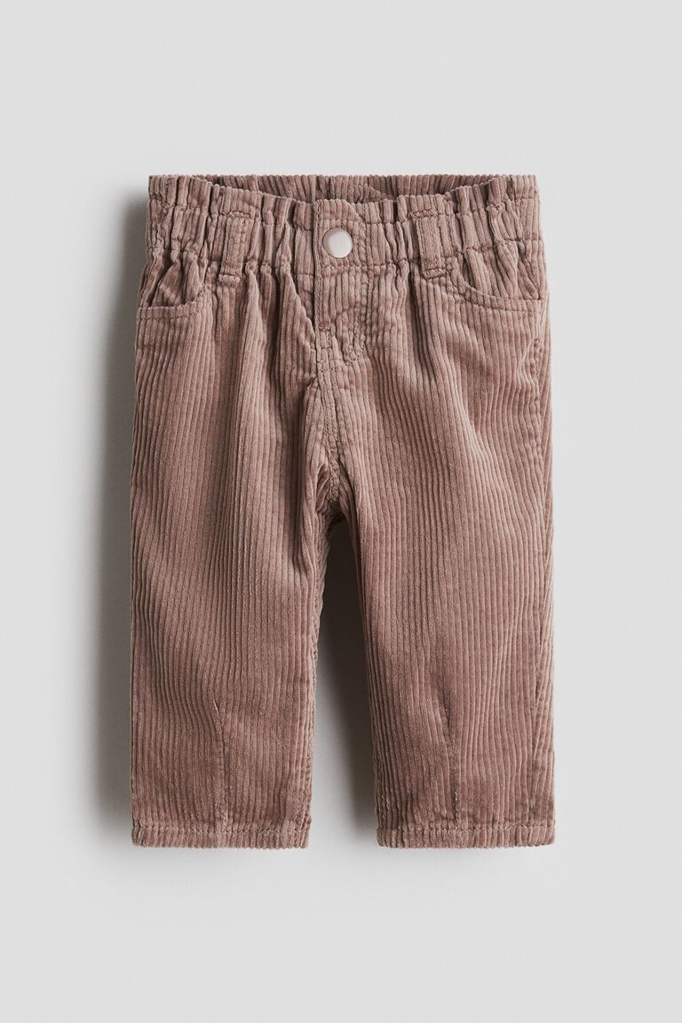 Cotton corduroy trousers