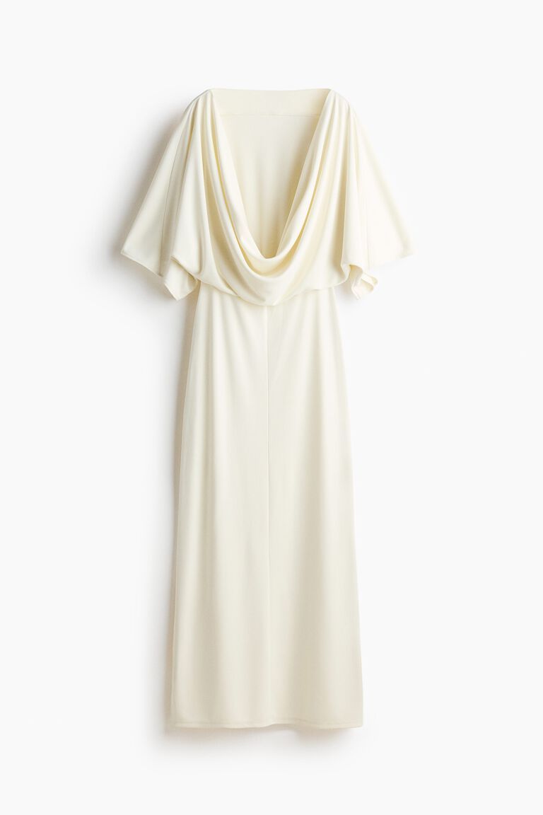 Draped maxi dress