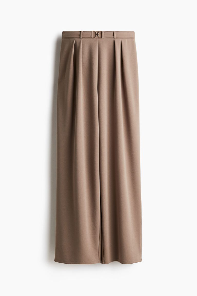 Buckle-detail tailored trousers