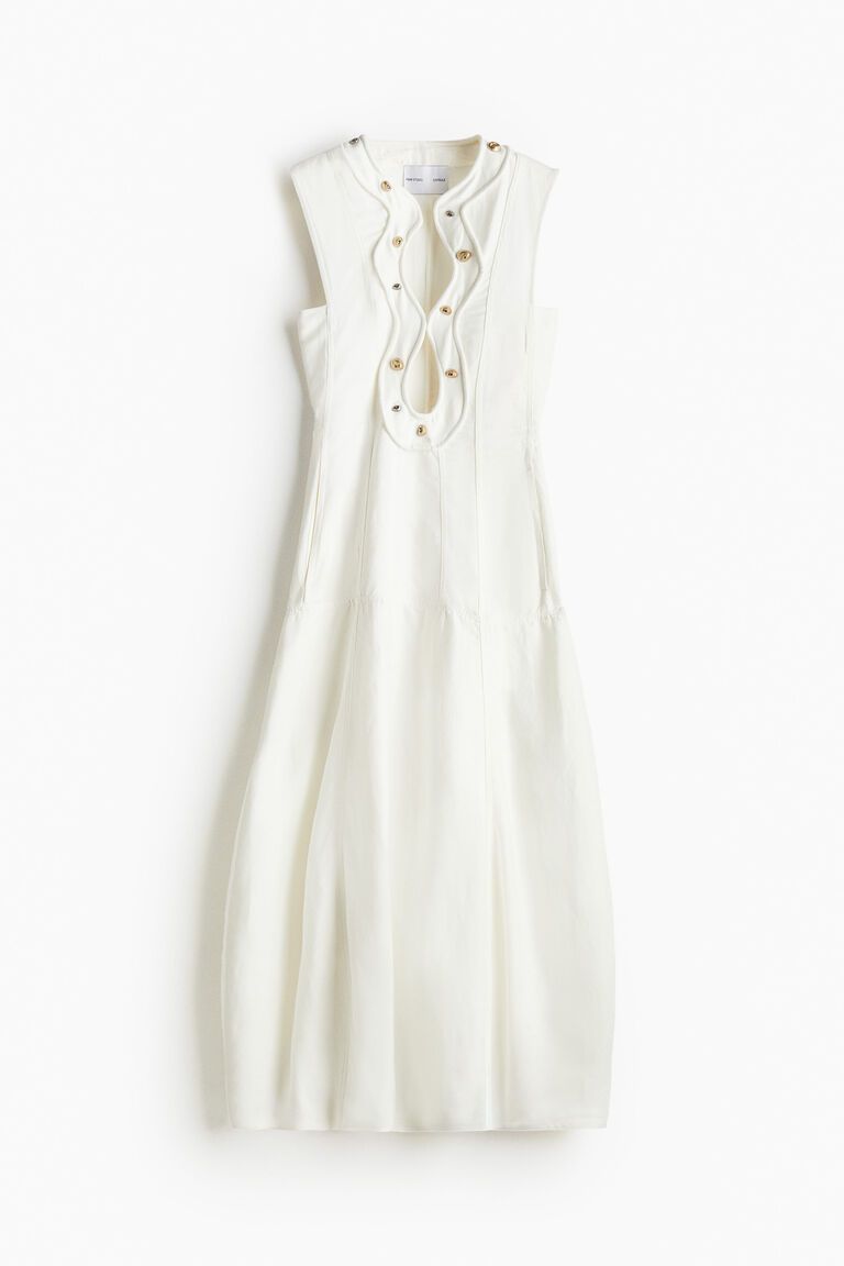 A-line studded dress