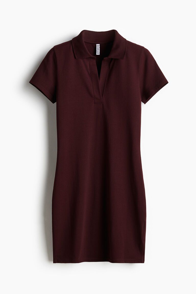 Bodycon polo dress