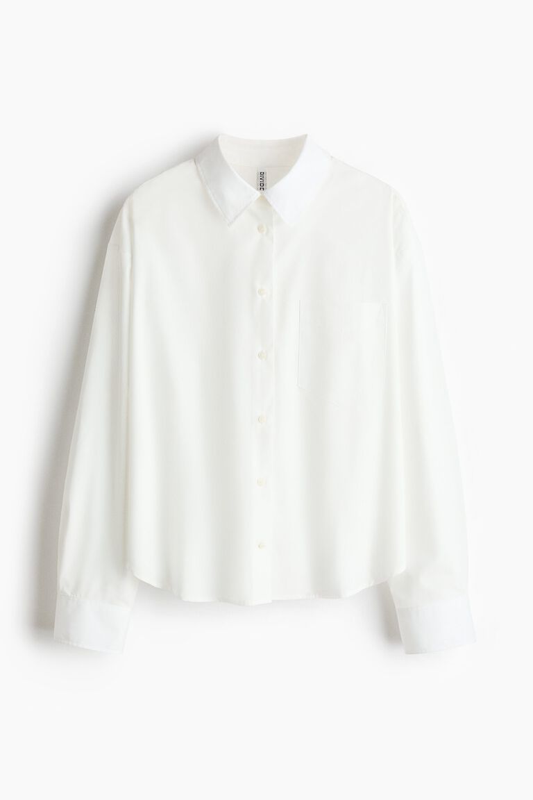 Oversized poplin shirt