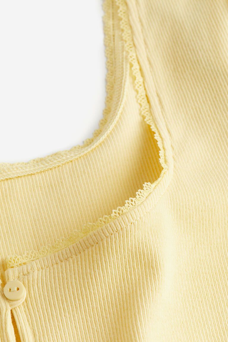 Ribbed jersey top