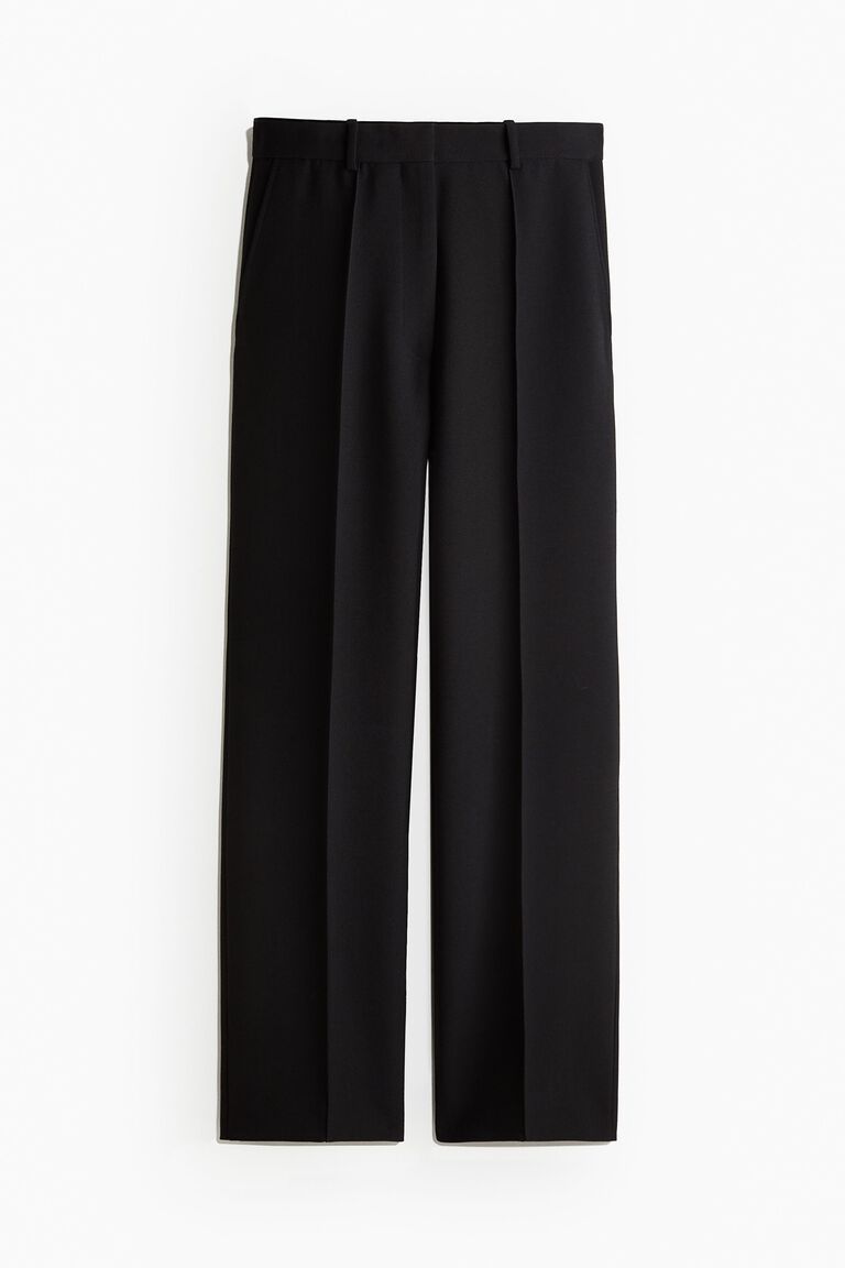 Wool-blend tailored trousers