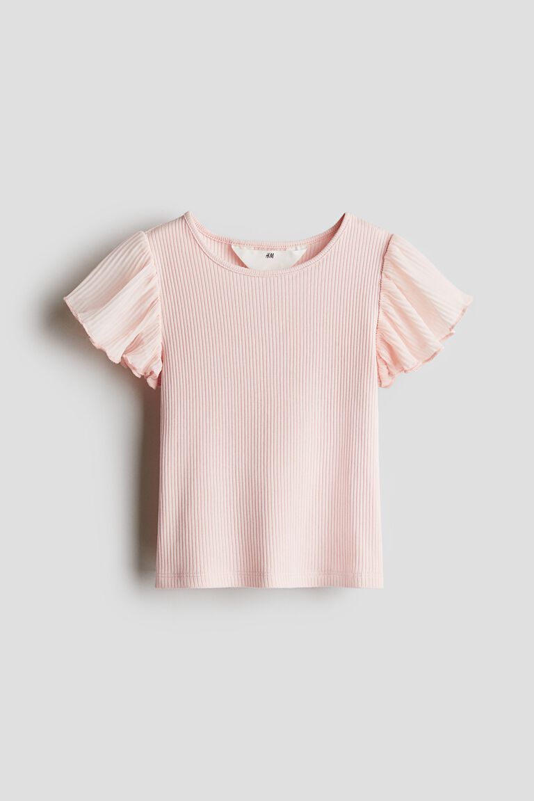 Chiffon-sleeve top