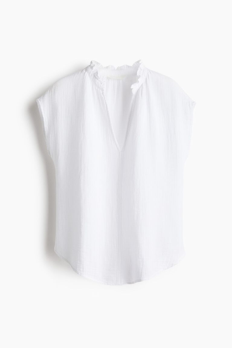 Cotton muslin blouse