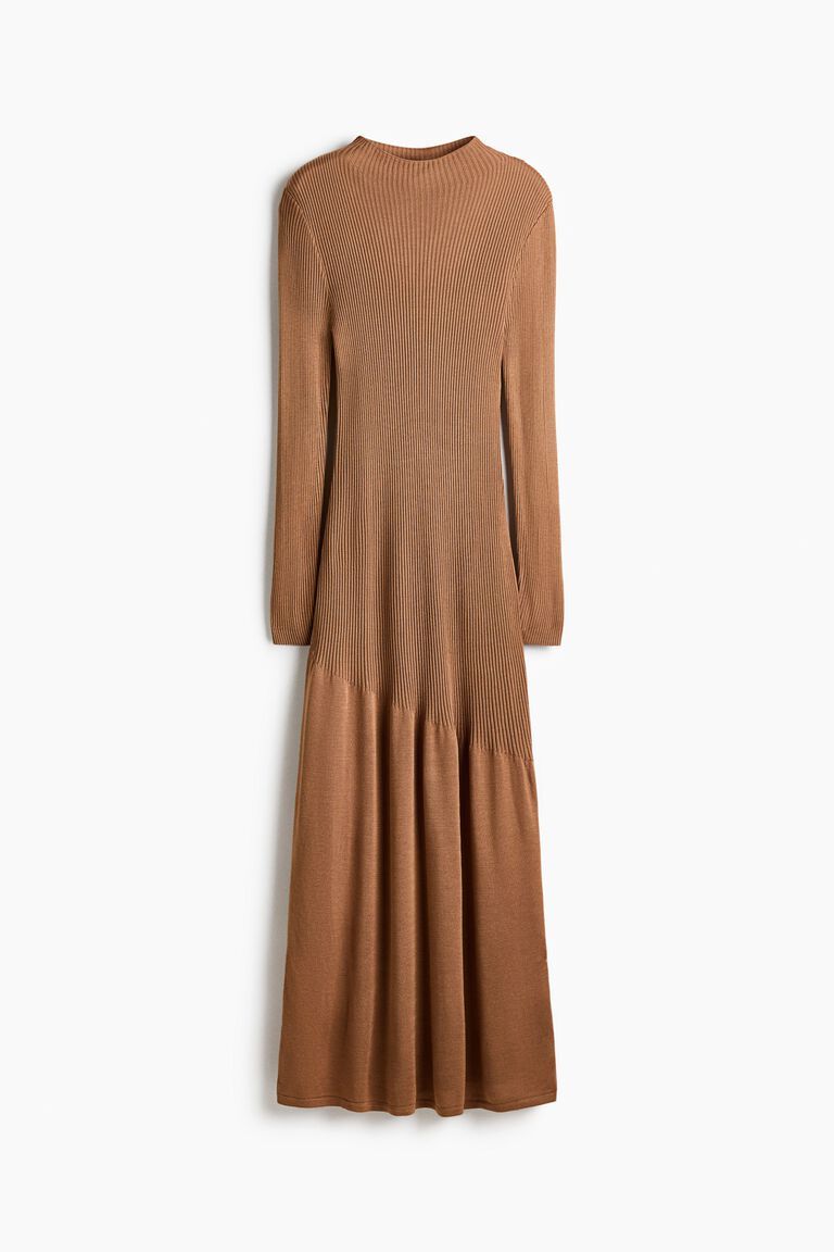 Rib-knit dress