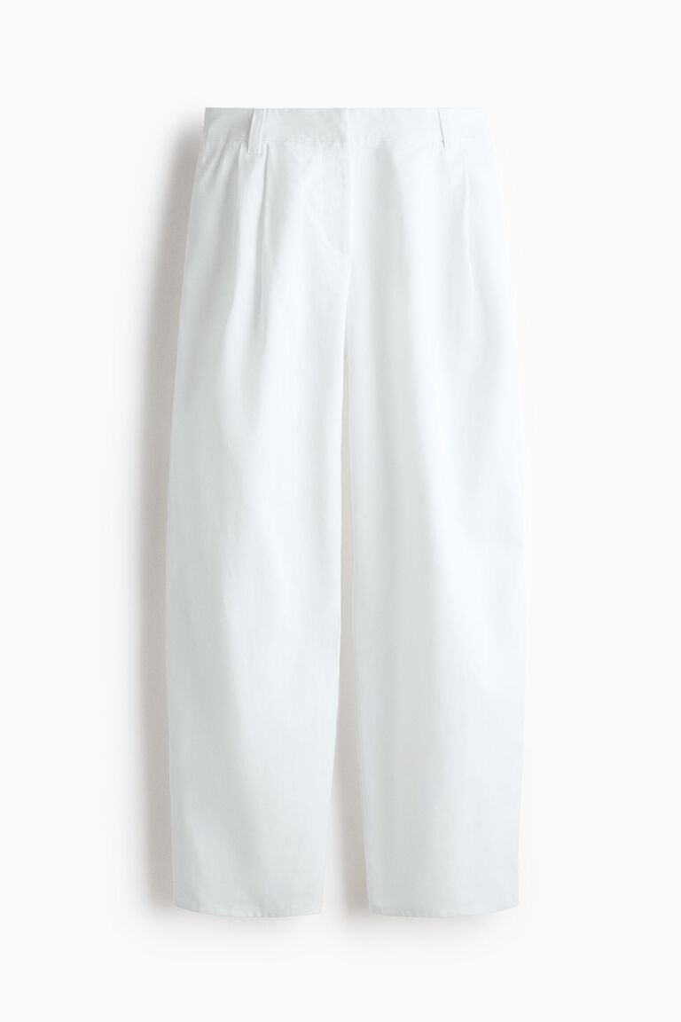 Tailored cotton trousers