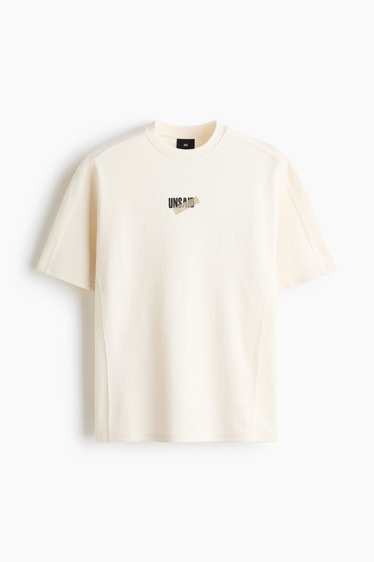 Loose Fit Printed cotton T-shirt