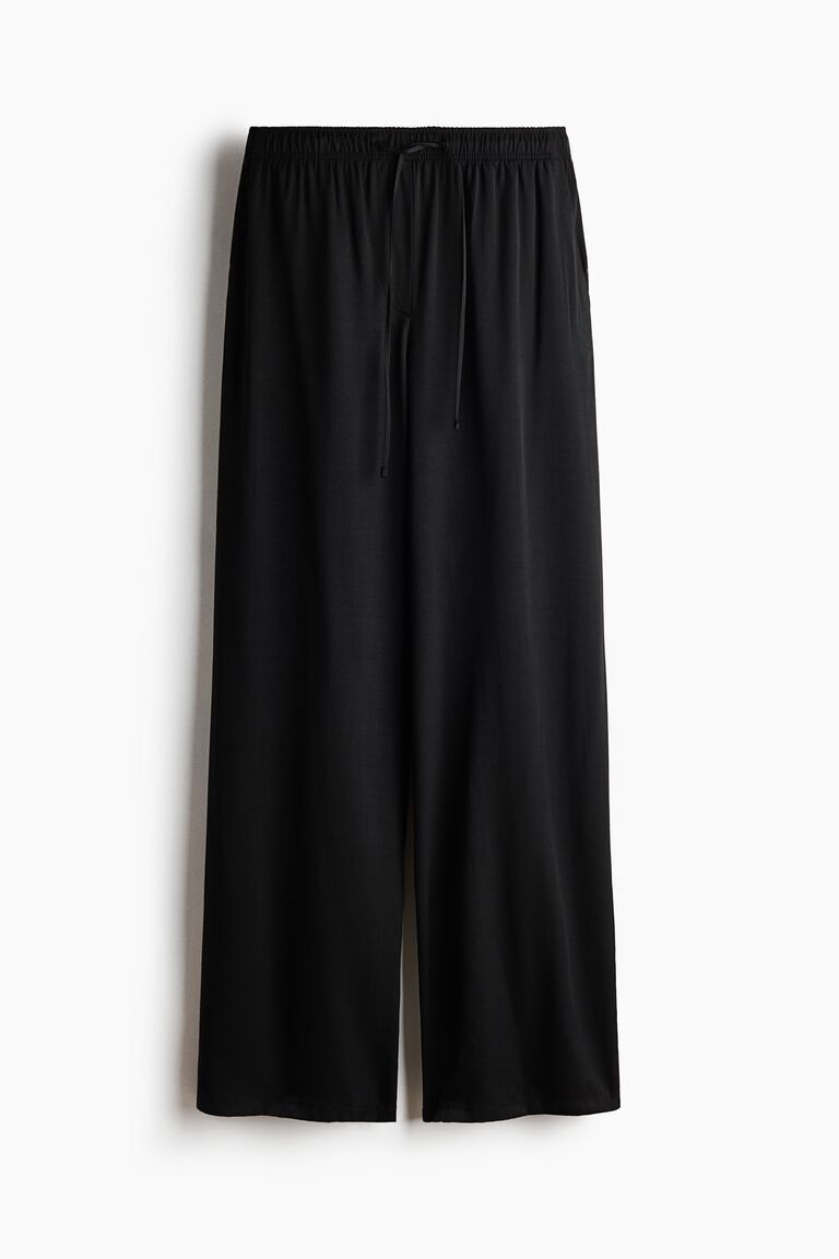 Wide drawstring trousers