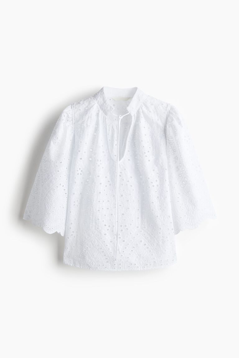 Broderie anglaise blouse