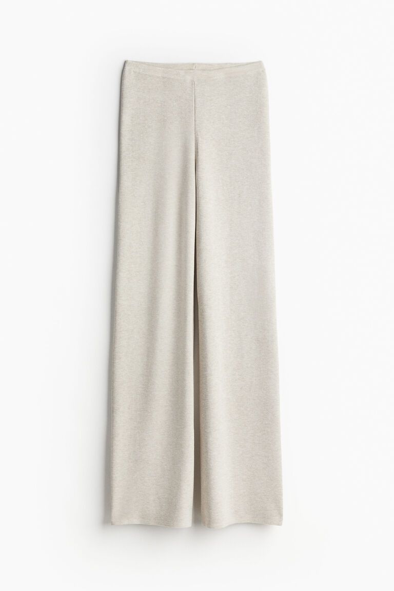 Fine-knit trousers