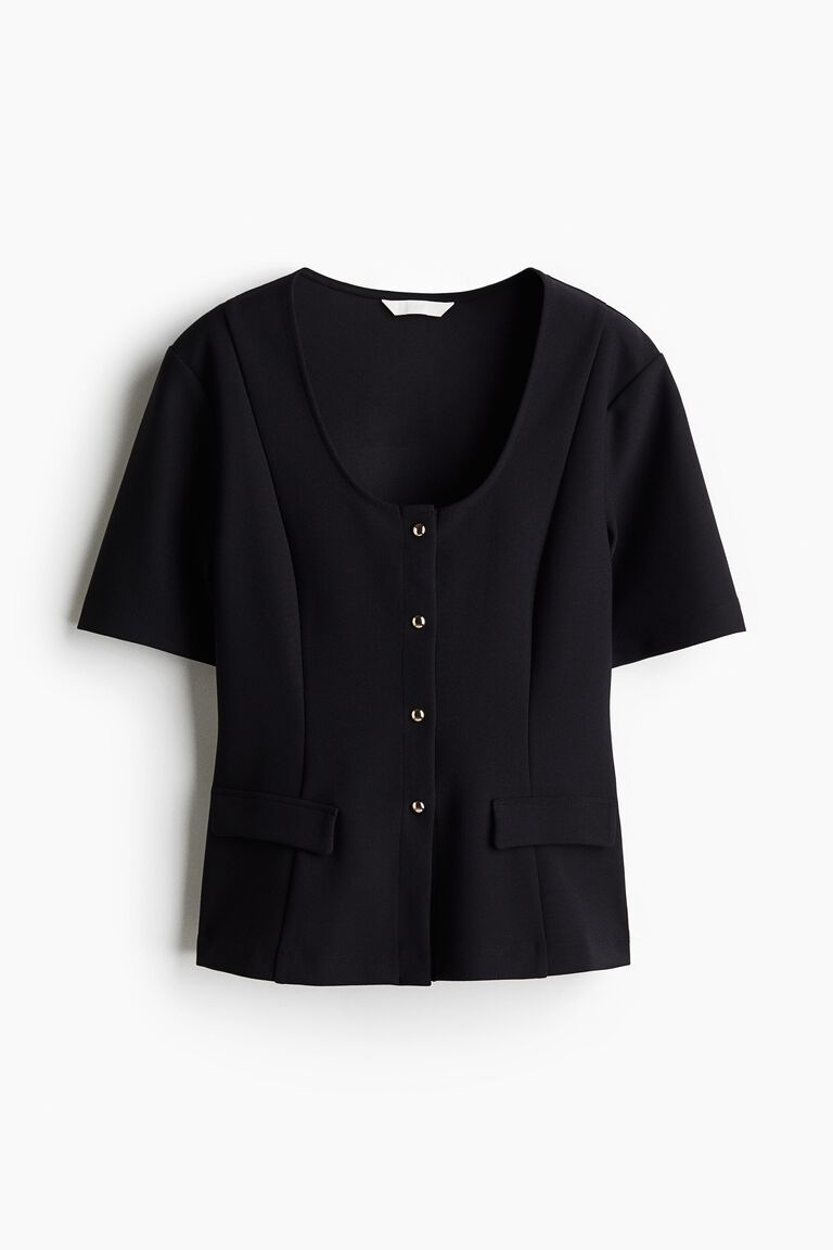 Short-sleeved cardigan