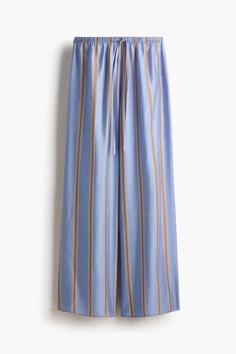 Wide drawstring trousers