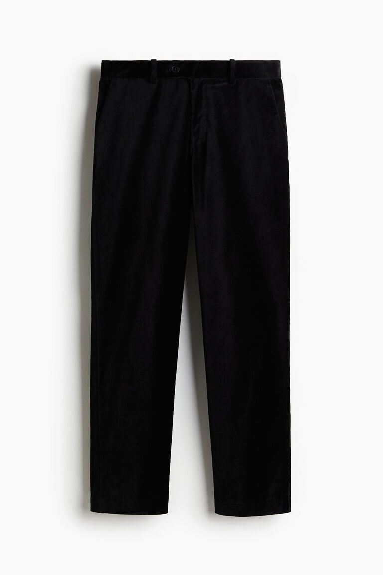 Regular Fit Velvet trousers