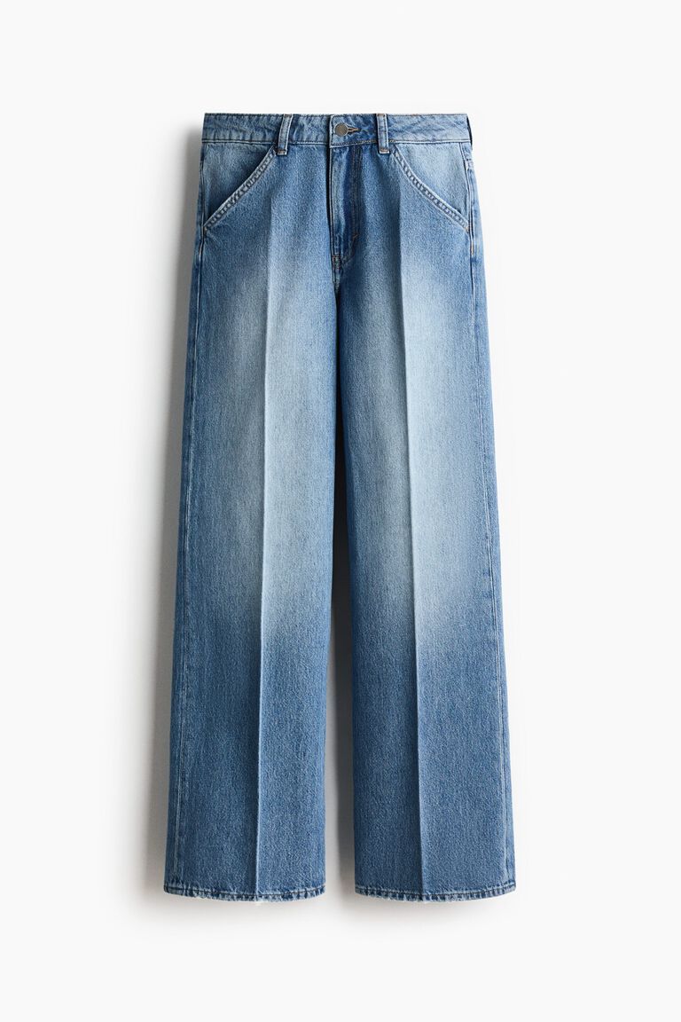 Crease-leg jeans