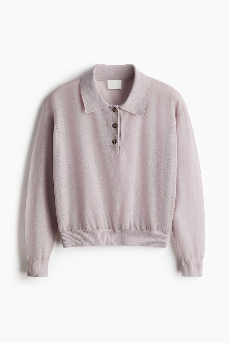 Knitted polo shirt