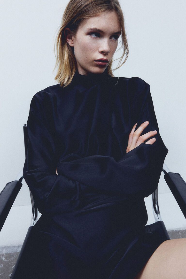 Draped dress