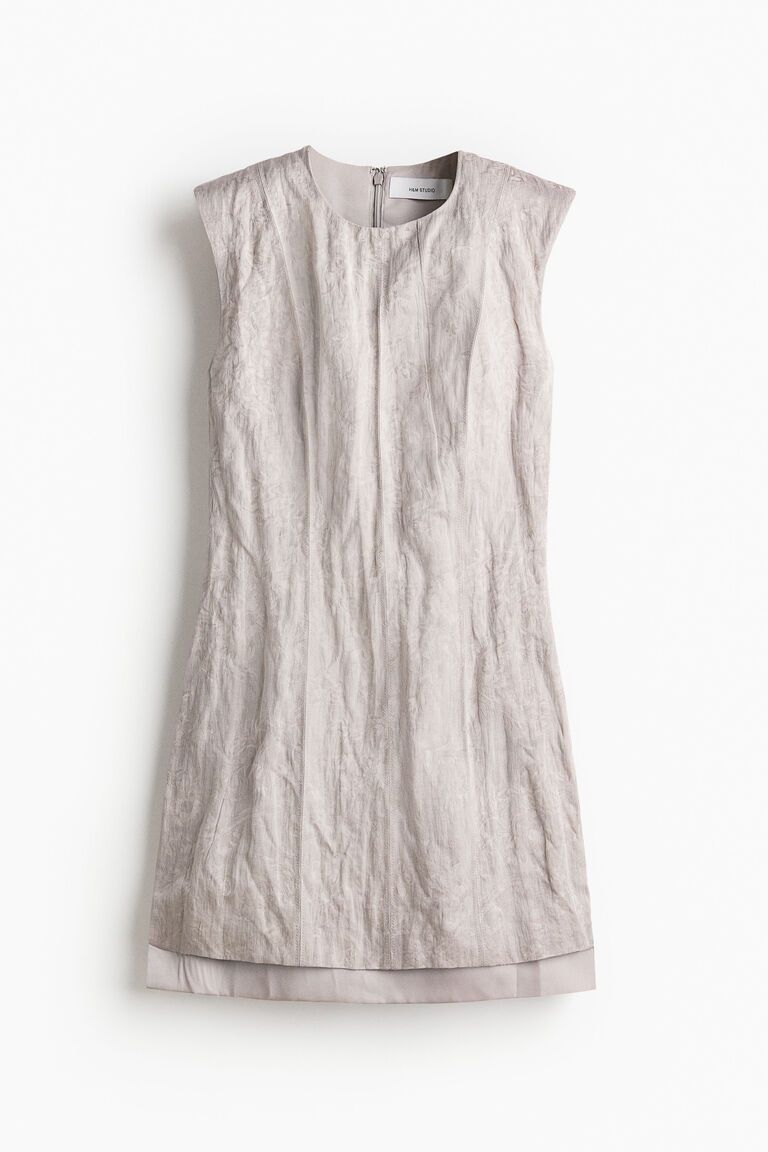 Jacquard-weave dress