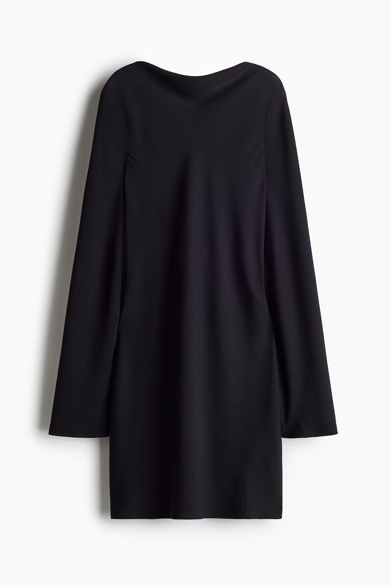 Cowl-back dress