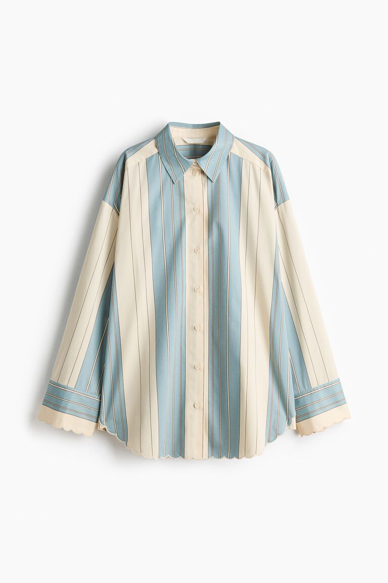Oversized poplin shirt
