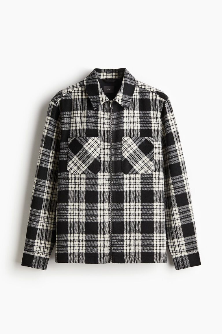 Regular Fit Zip-through overshirt