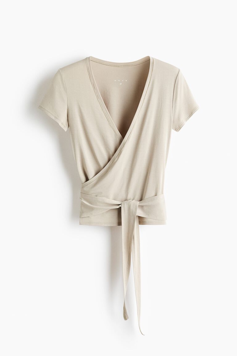 Sports wrap top in modal