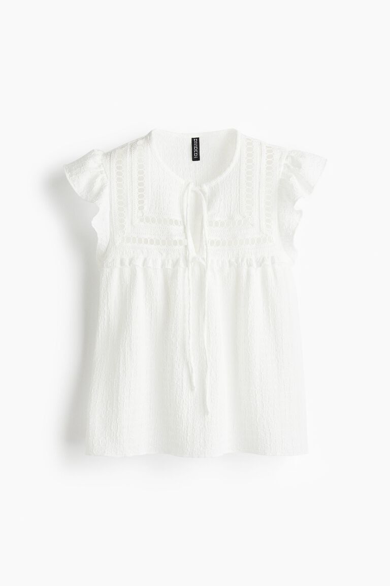 Textured jersey top