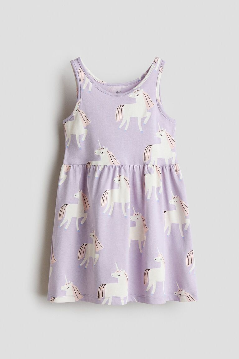 Printed cotton dress