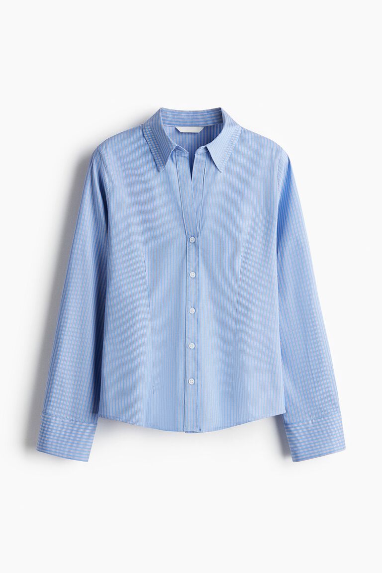 Stretchy cotton shirt