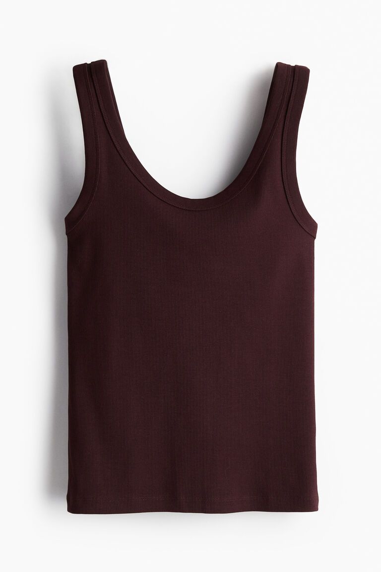 Ribbed vest top