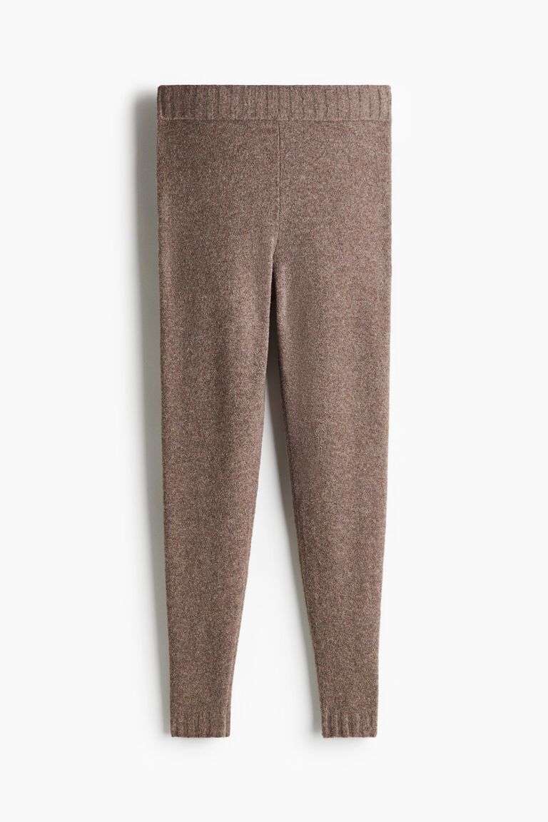 Fine-knit leggings