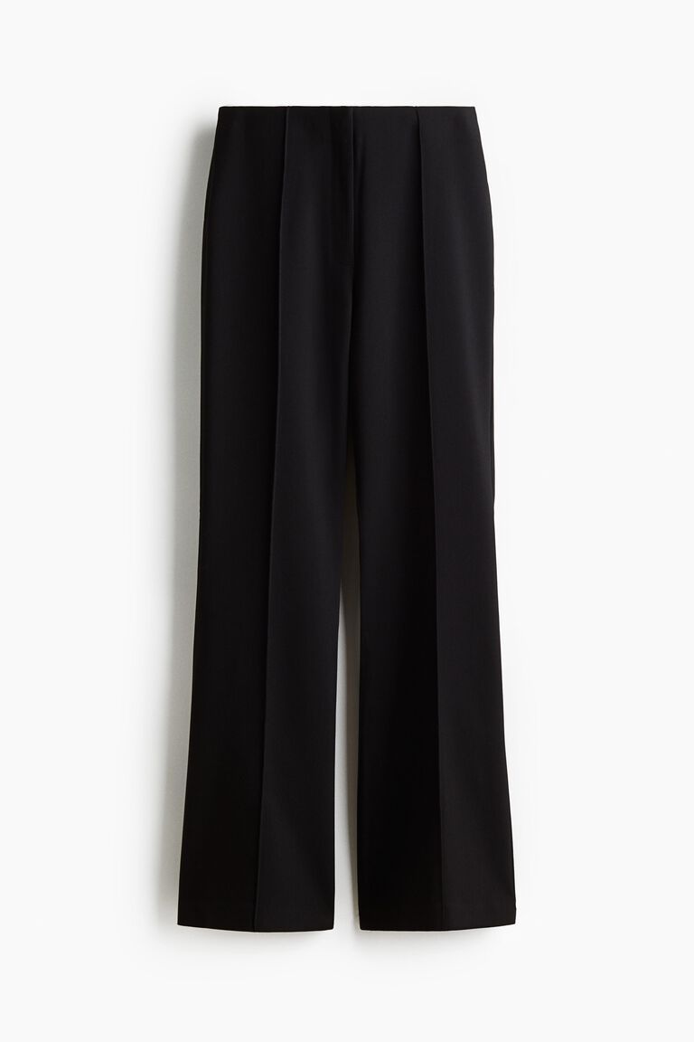 Flared tailored trousers