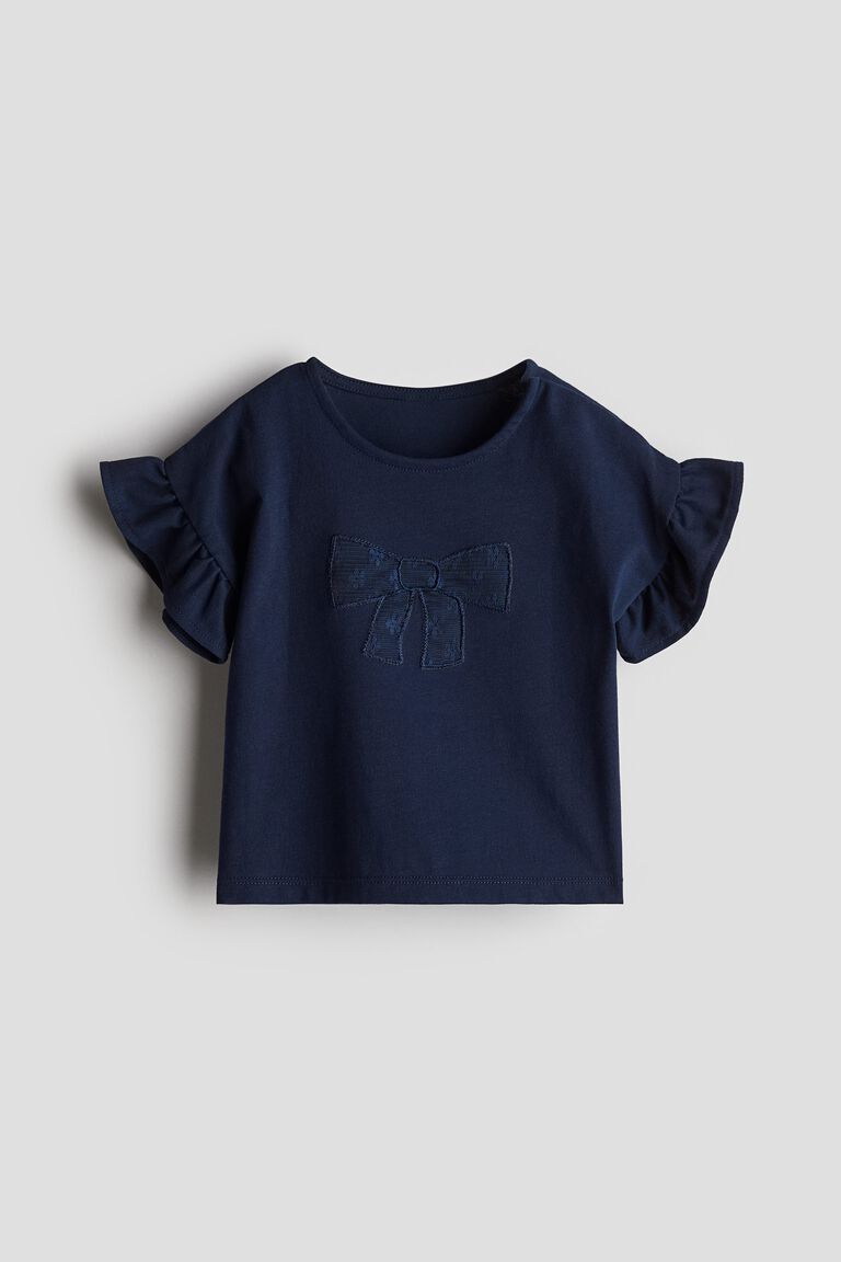 Appliquéd cotton top