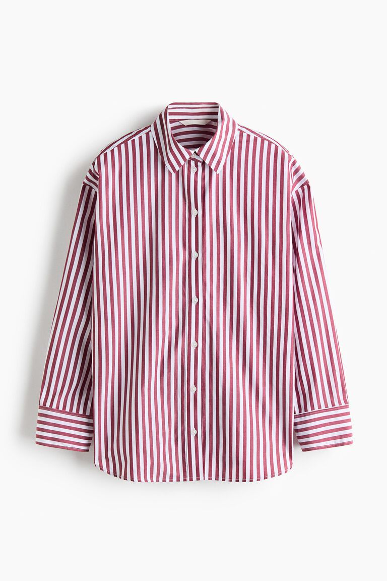 Oversized poplin shirt