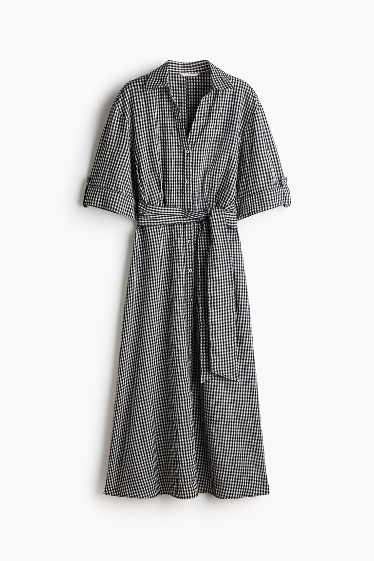Tie-belt dress