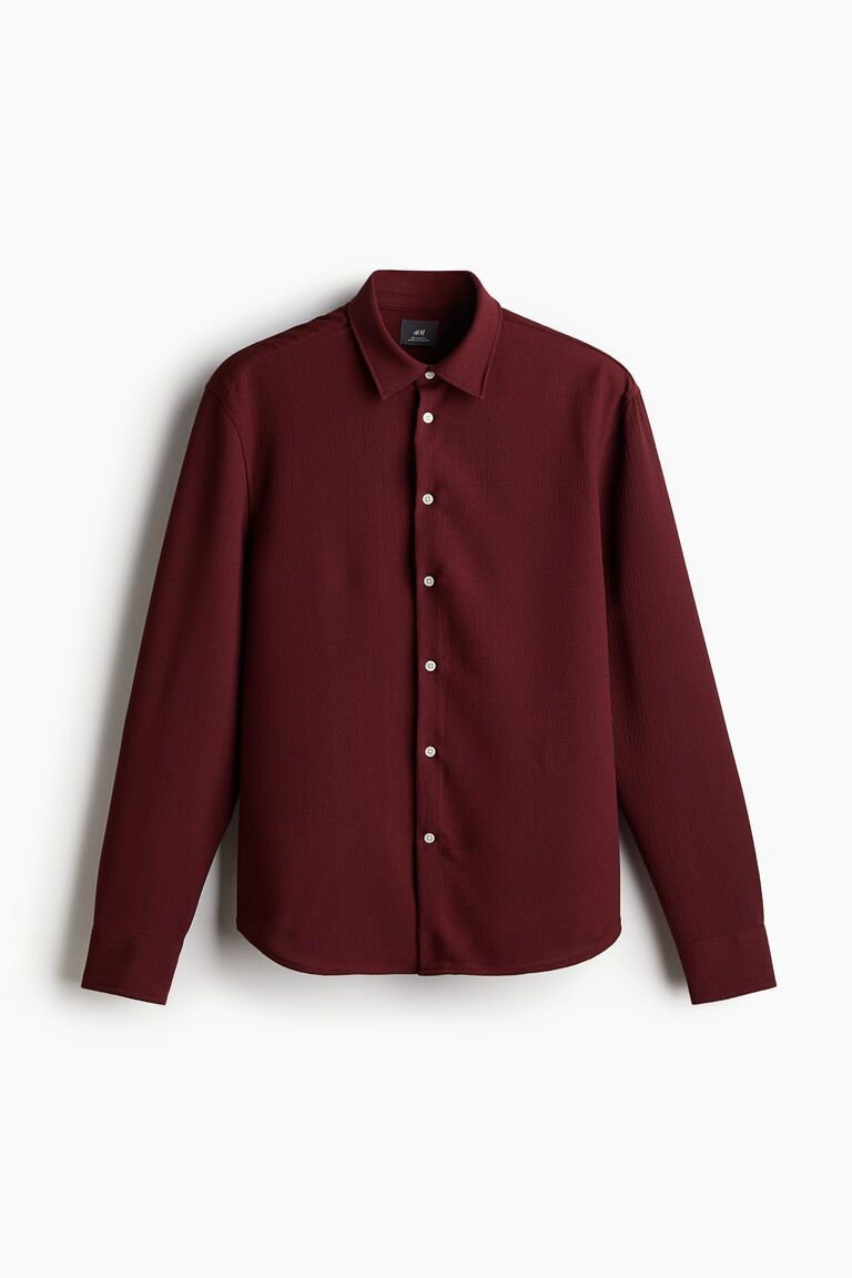 Regular Fit Crêpe shirt