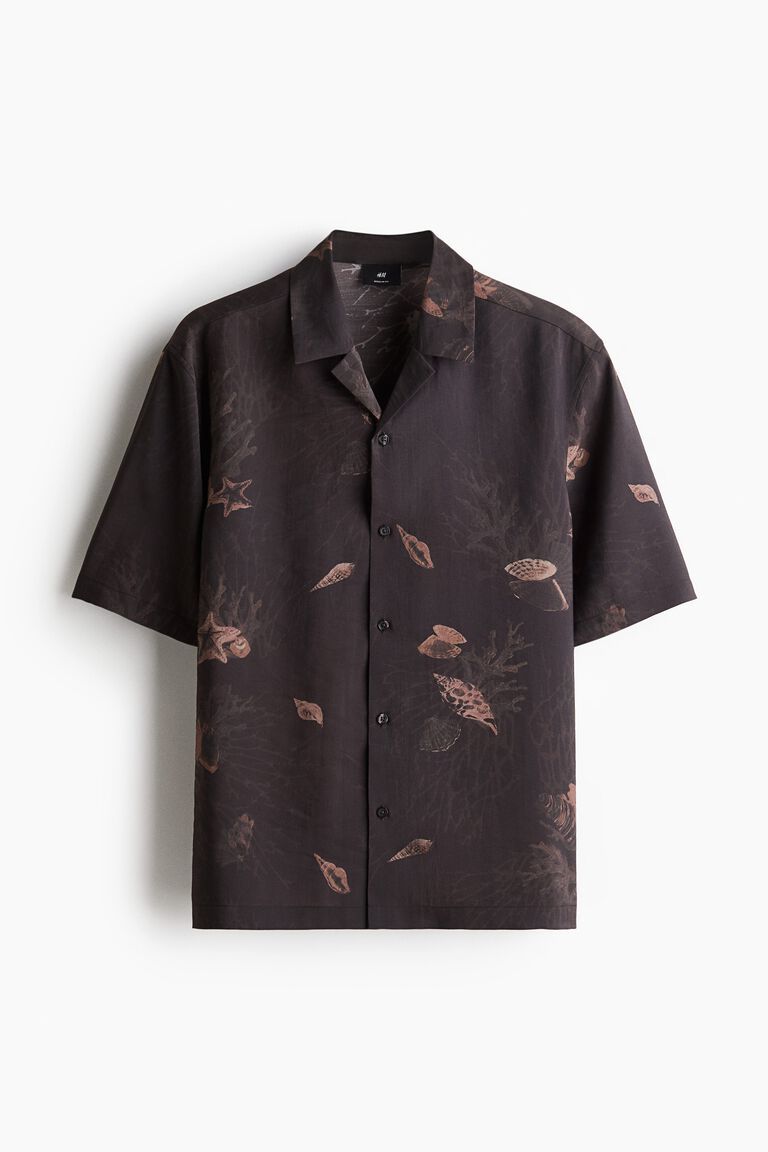 Regular Fit Lyocell-blend resort shirt