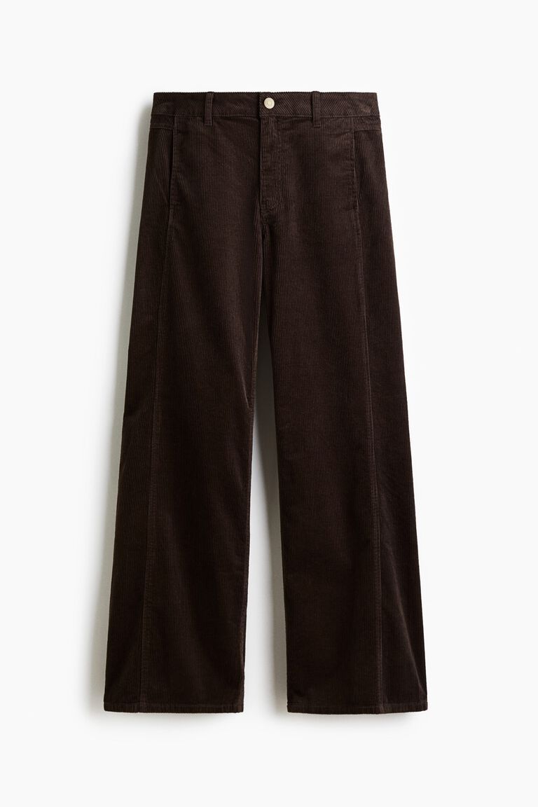 Wide corduroy trousers