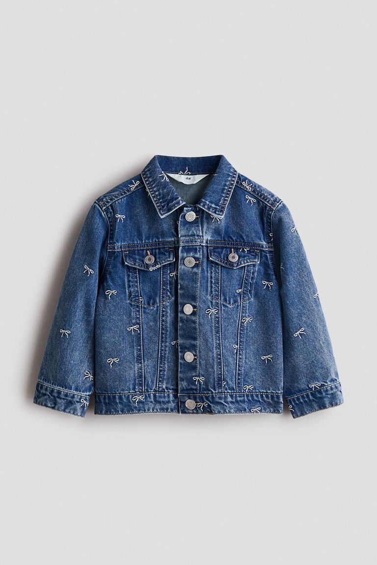 Embroidered denim jacket