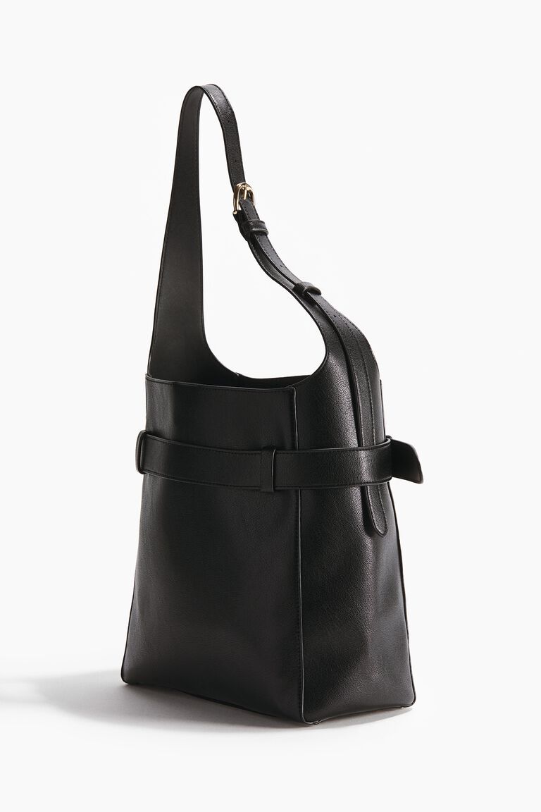 Strap-detail tote bag