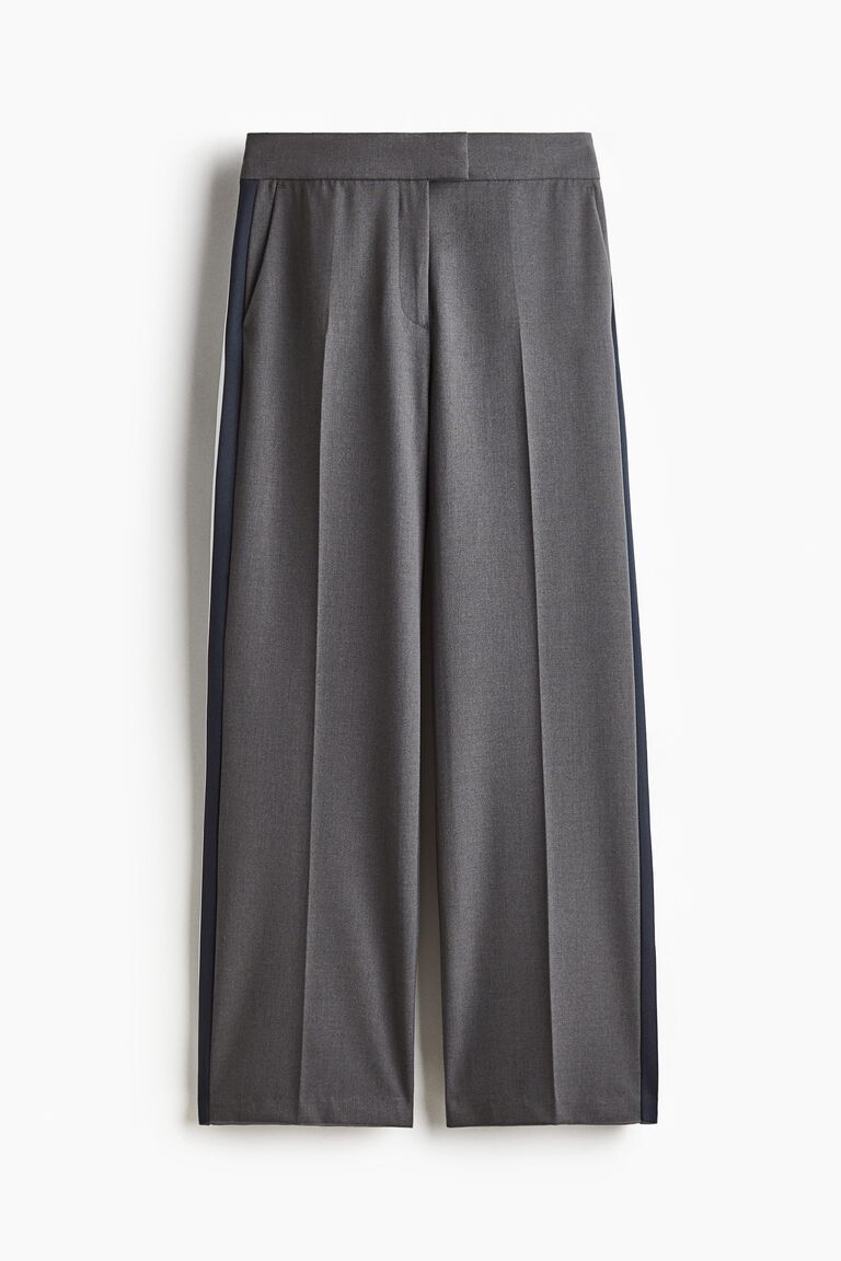 Side-striped tailored trousers