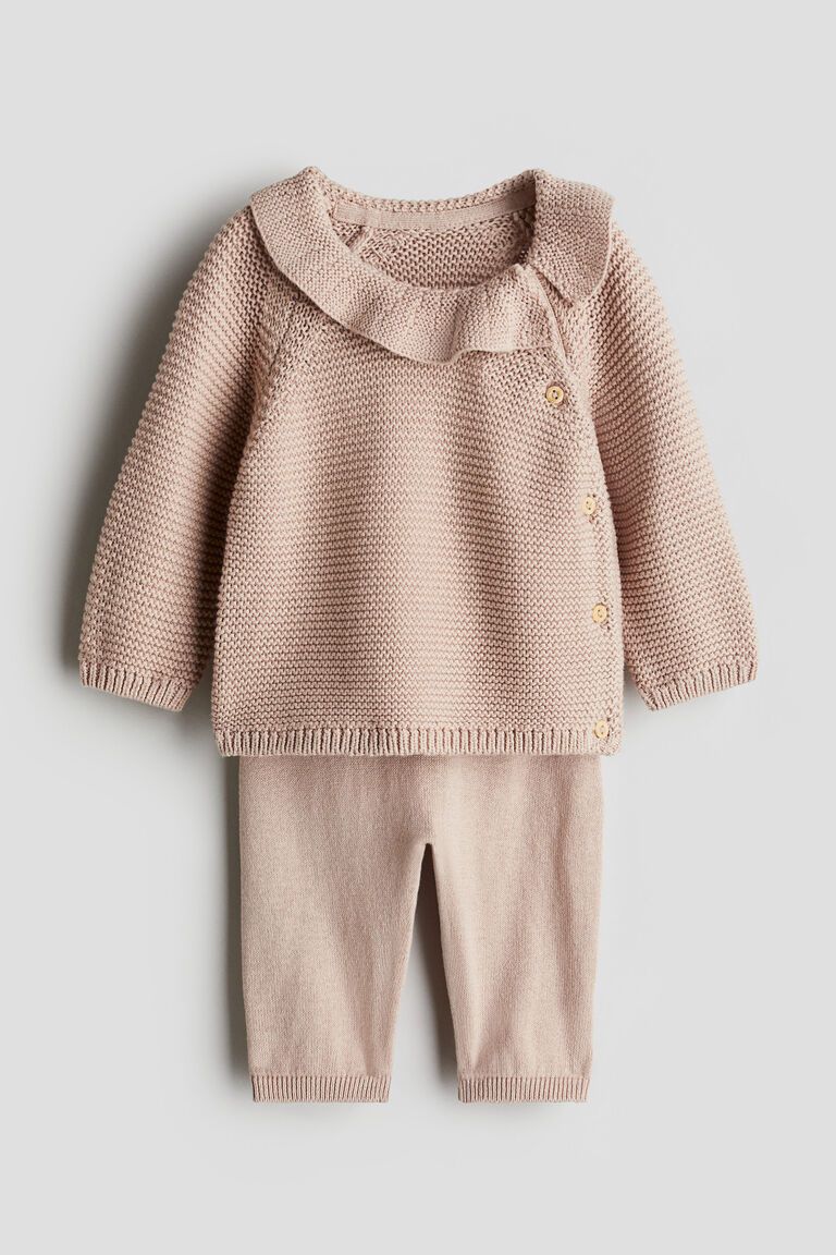 2-piece knitted cotton set