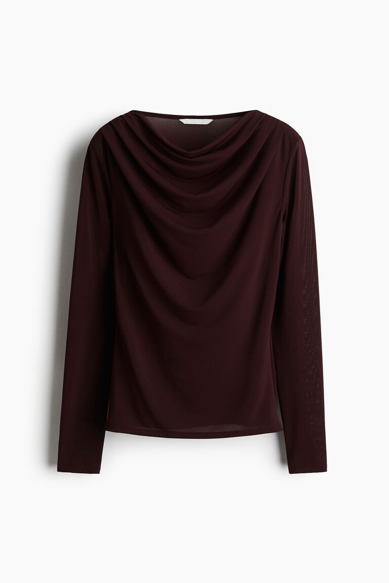 Cowl-neck top