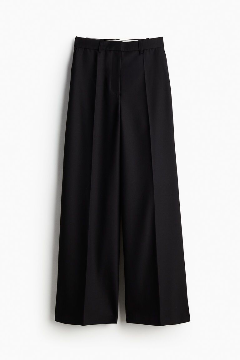 Tailored crease-leg trousers