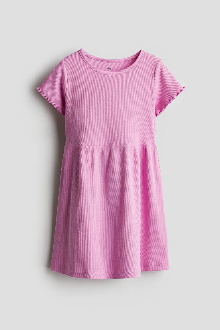 Ribbed jersey dress
