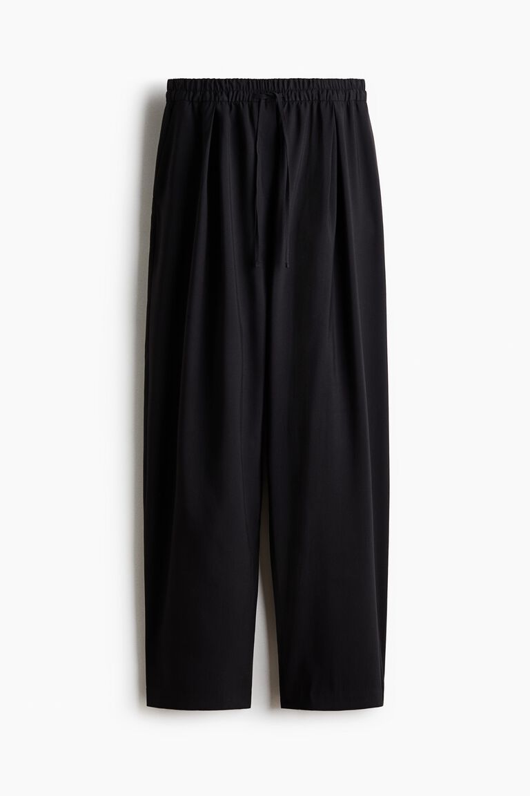 Barrel drawstring trousers