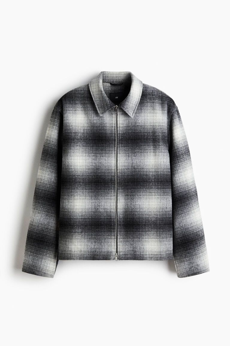 Regular Fit Wool-blend overshirt